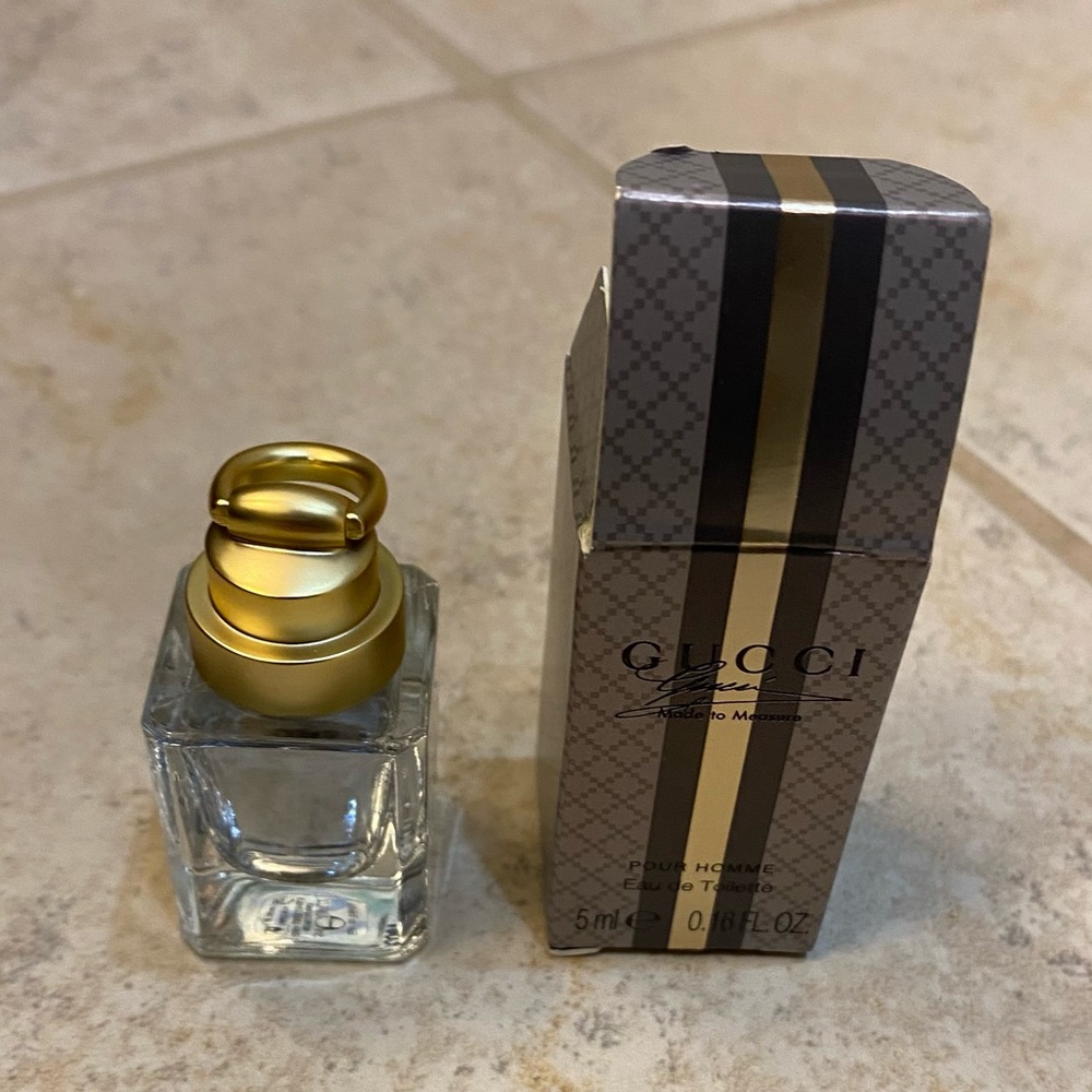 New in Box Gucci Pour Homme Made to Measure Eau de Toilette Mini .16 Fl. oz - Picture 4 of 6